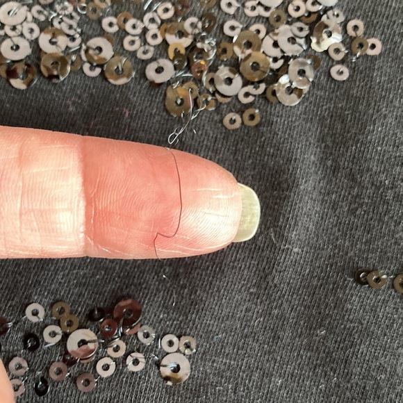 Onque Woman Black Sequined Tank Top Size 2X - Picture 7 of 8